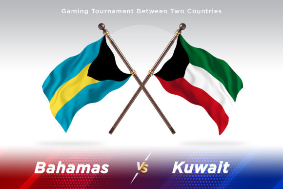 Bahamas Versus Kuwait Two Flags – A Visual Concept for Global Comparisons