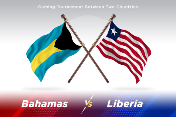 Bahamas Versus Liberia Two Flags Design