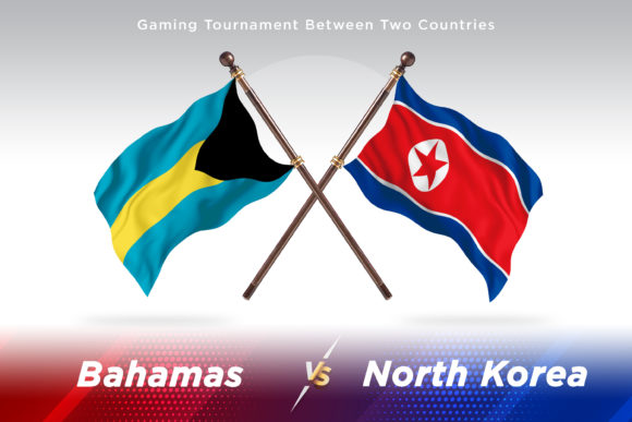 Bahamas Versus North Korea Two Flags – A Powerful Concept for Creative and Comparative Design