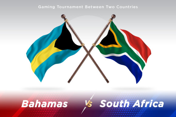 Bahamas Versus South Africa Two Flags