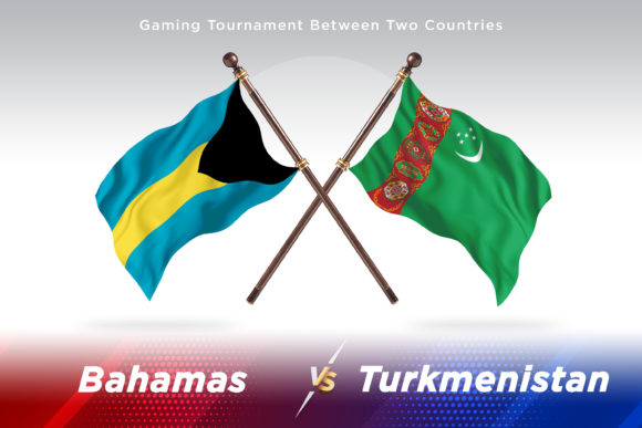 Bahamas Versus Turkmenistan Two Flags Design