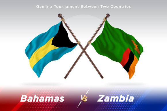Bahamas Versus Zambia Two Flags: A Creative Illustration Tool