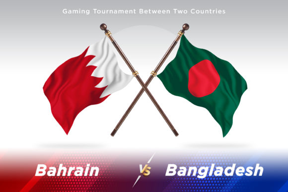 Bahrain Versus Bangladesh Two Flags: A Creative Design Asset for Global Projects