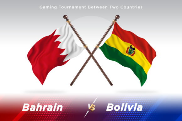 Bahrain Versus Bolivia Two Flags Design