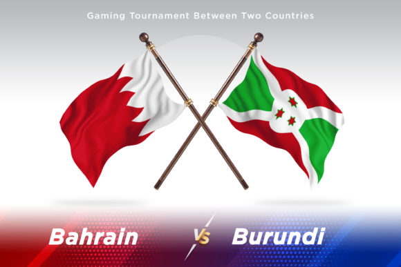 Bahrain Versus Burundi Two Flags Design