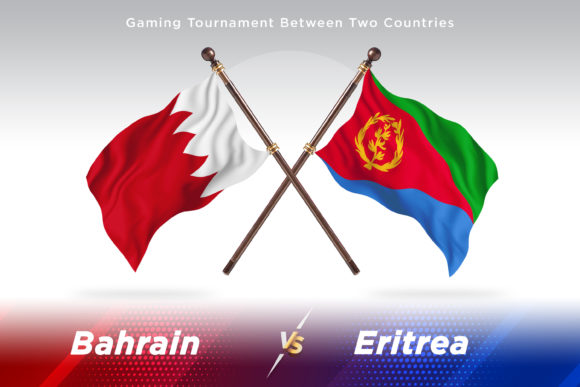 Bahrain Versus Eritrea Two Flags Design