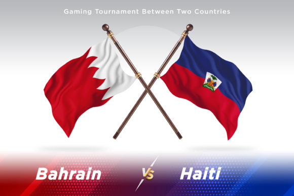 Bahrain Versus Haiti Two Flags in Design: A Creative Concept for Global Branding and Illustration