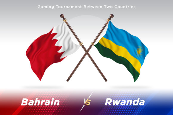 Bahrain Versus Rwanda Two Flags Design