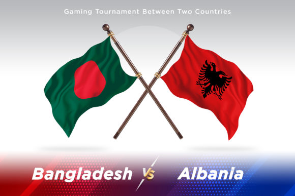 Bangladesh Versus Albania Two Flags: A Creative and Global Design Concept