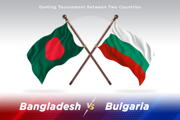 Bangladesh Versus Bulgaria Two Flags: A Unique Design Asset