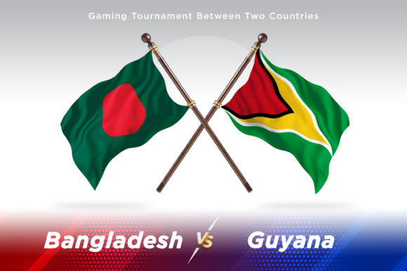 Bangladesh Versus Guyana Two Flags: Elevating Visual Narratives in Global Design