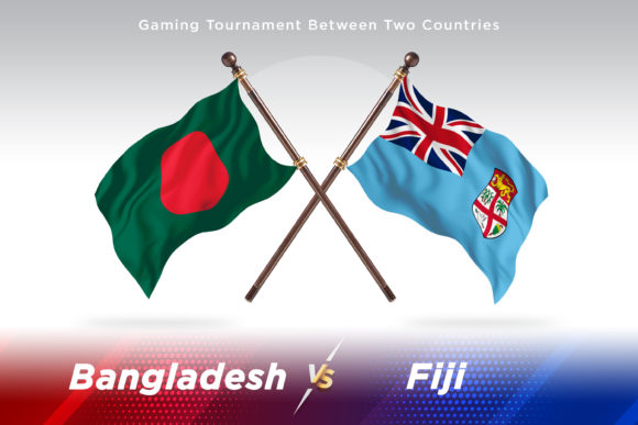 Strategic Visual Identity: Leveraging the Bangladesh Versus Fiji Two Flags Illustration for Global Branding